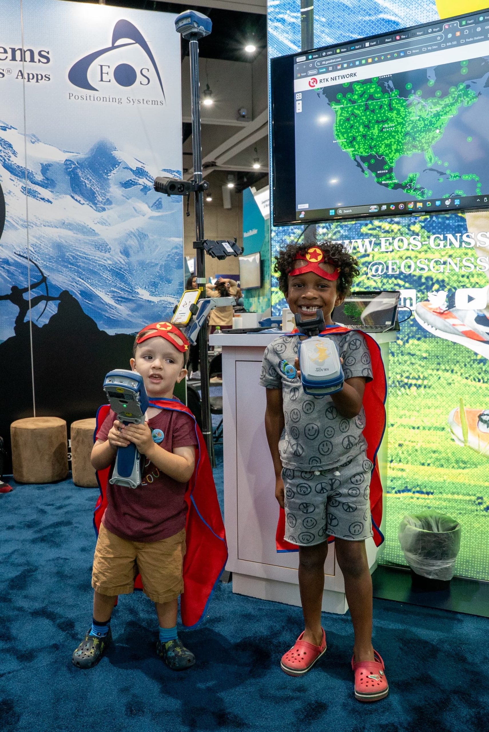 14 - Family Night with Skadi copy At family night, the next generation of GNSS heroes got to work mapping assets. By “mapping assets,” of course, we mean “running around and stealing the show with their adorableness.”
