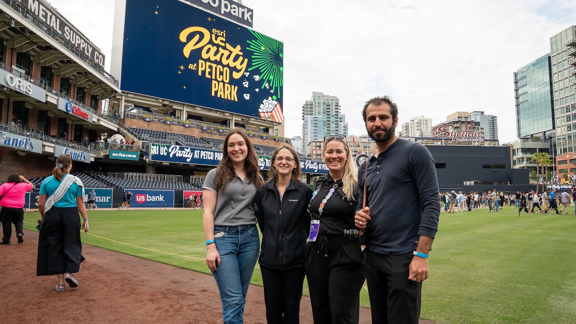27 - Eos Team at Petco Park copy Eager to experience the first-ever (to our knowledge) Petco Park UC social, members of the Eos team walked over to the stadium and took in the awesome sights. The evening was a grand slam, and our cup ran over with great conversations from such an impactful community of peers.