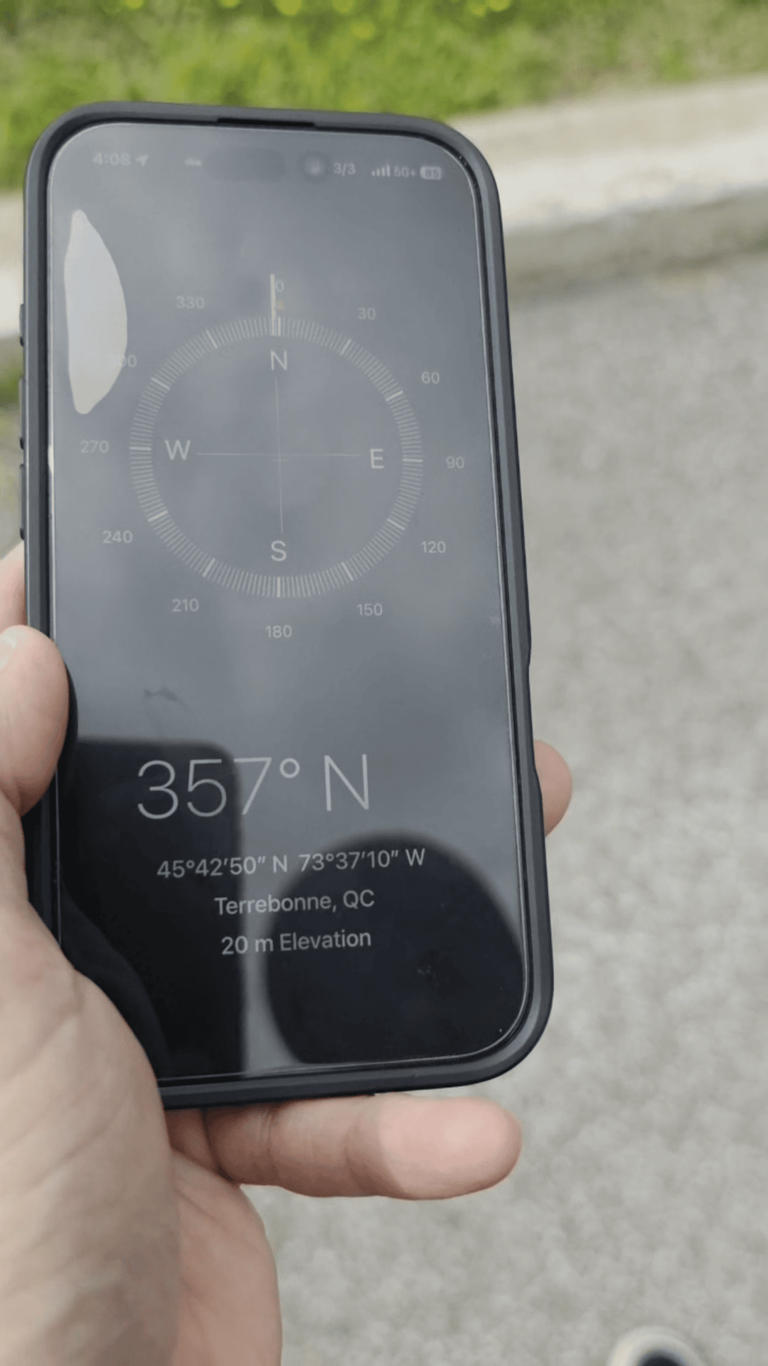 TP 360i 109 - true north TP 360i 109 - finding true north with a compass