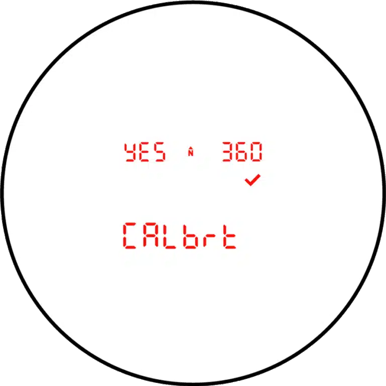 TP360i_Yes_360_Cal-blinking-GIF-768x768.gif Once you see “Yes” and “360” flashing in the display, press the select button and get ready to progress through 12 calibration positions.